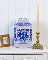 Blue Floral Heritage Ginger Jar 