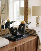 Golden Sphere Power Pose decorative Figures 