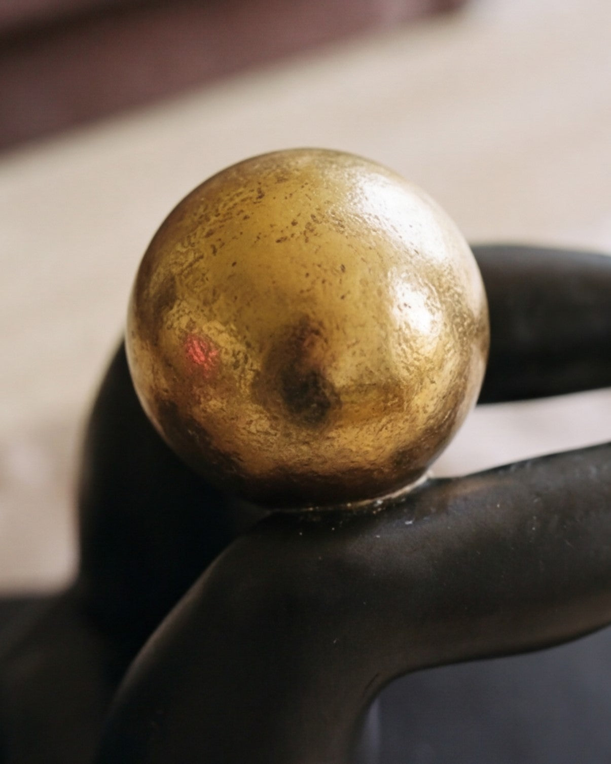 Golden Sphere Power Pose decorative Figures 