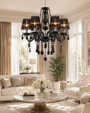 Midnight Drama Chandelier - 6 Bulbs