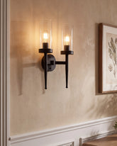Noir Twin Wall Light 