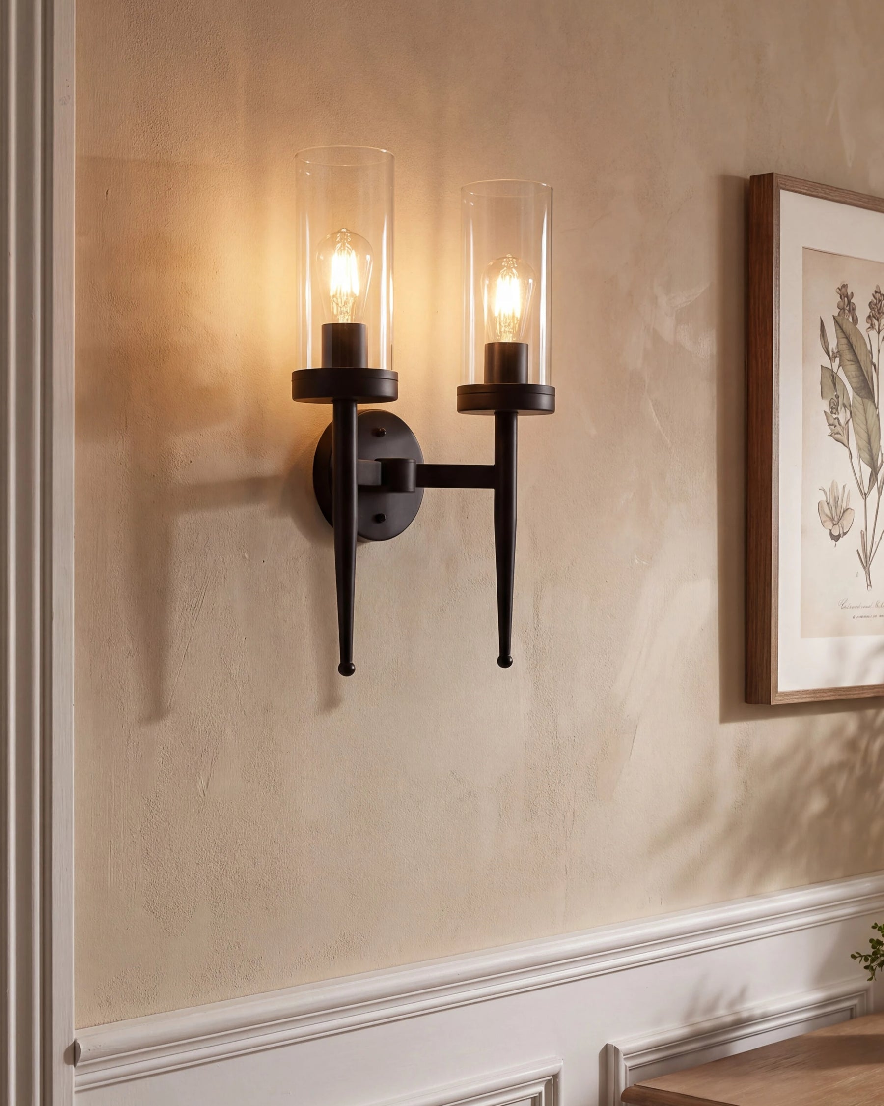 Noir Twin Wall Light 