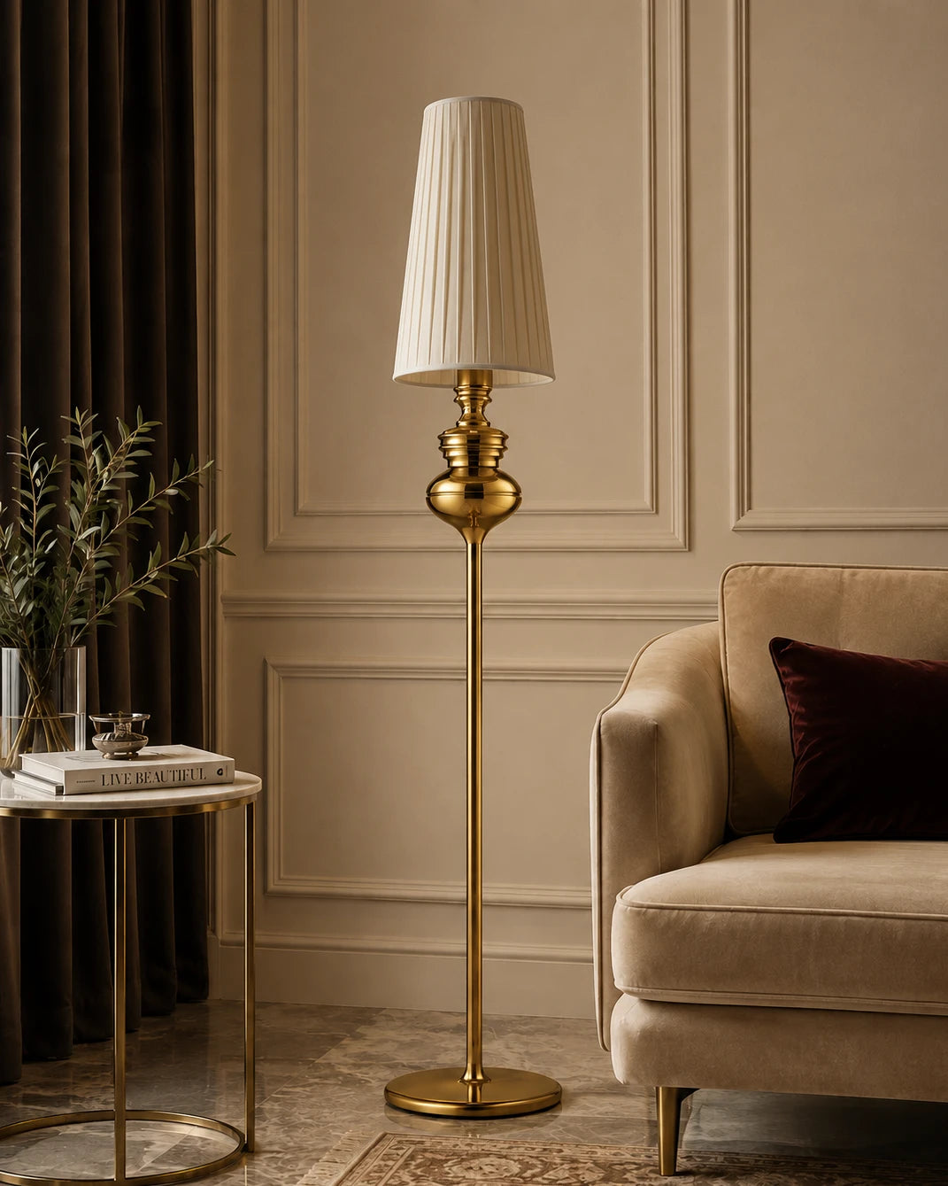 Regalia Golden Crown Floor Lamp 