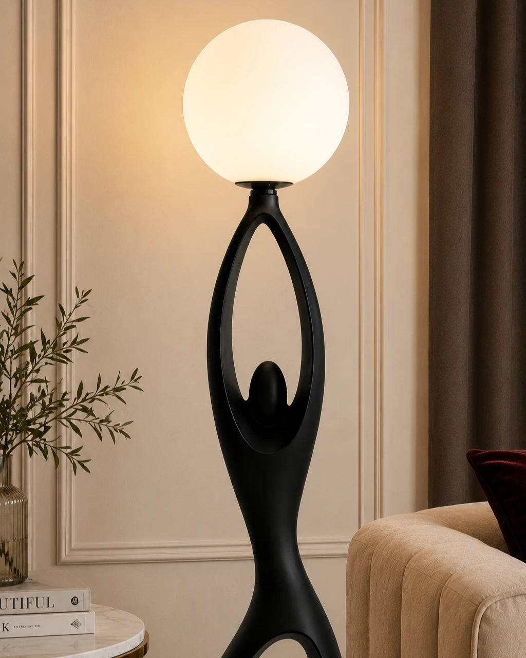 Eclipse Embrace Sculptural Floor Lamp 