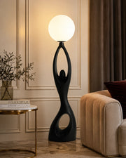 Eclipse Embrace Sculptural Floor Lamp