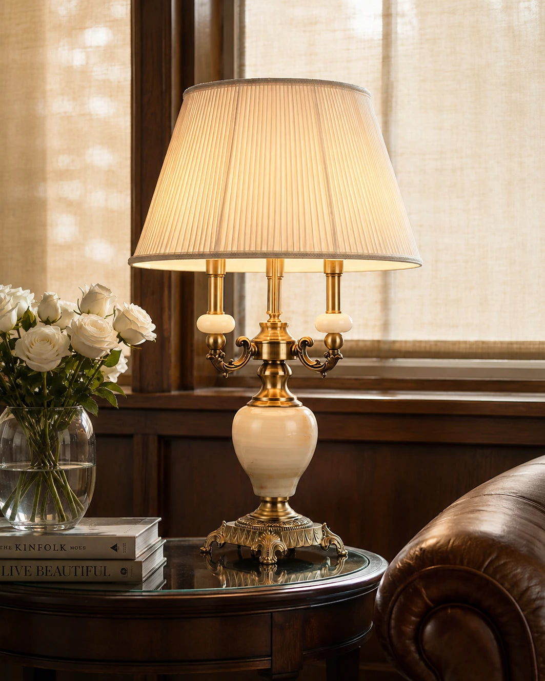 Elysian Ivory Candelabra Table Lamp