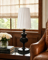 Regalia Black Crown Table Lamp 
