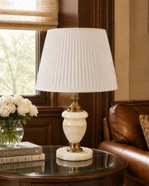 Ivory Alabaster Heritage Table Lamp 