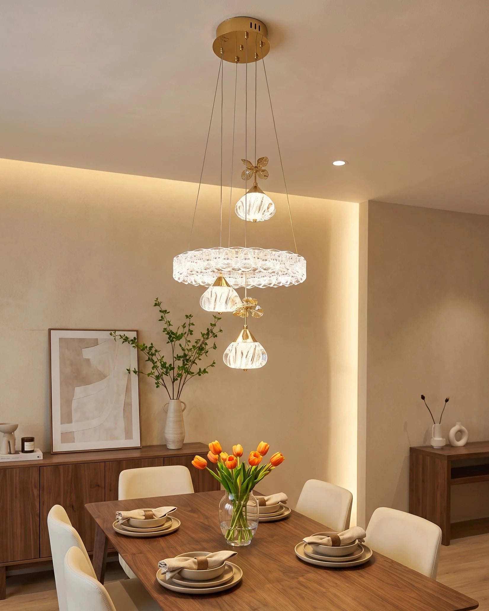 Florielle Butterfly Cascade Pendant Light 