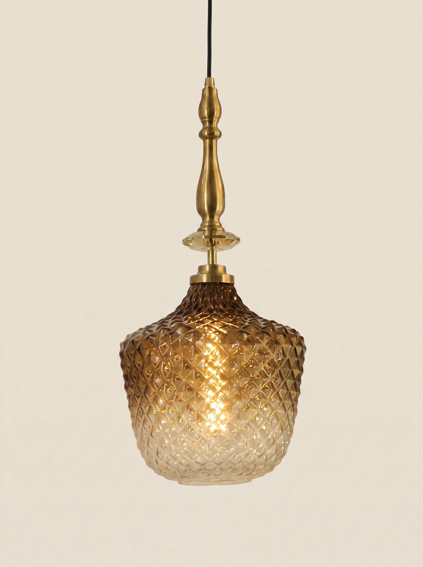 Ambrienne Heritage Glass Pendant Light 