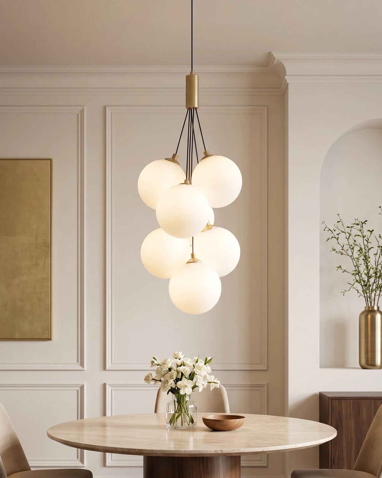 Ophelia Cluster Globe Pendant Light 