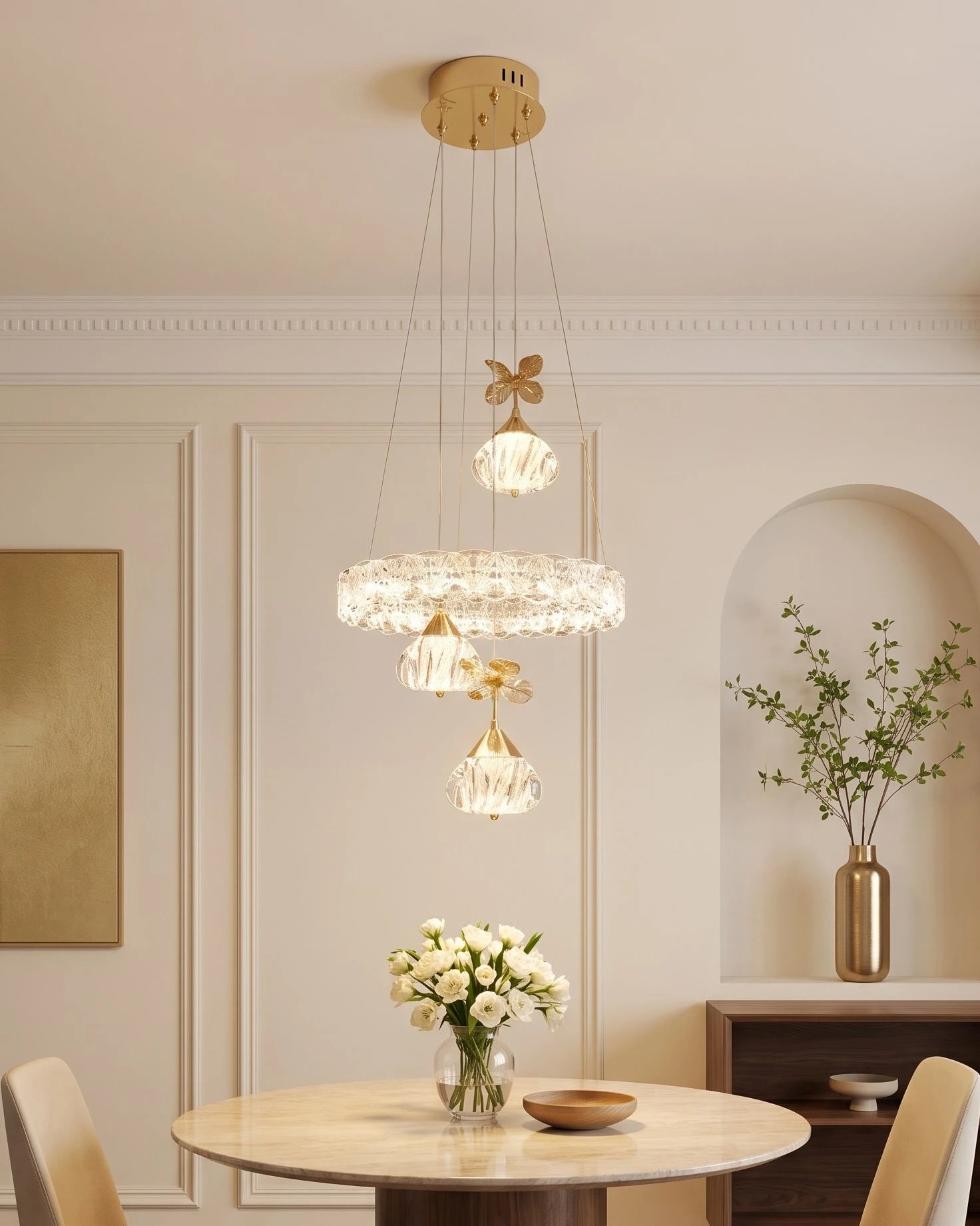 Florielle Butterfly Cascade Pendant Light 