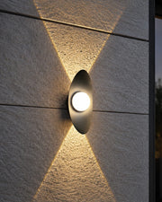 Modern Disc Up-Down Outdoor Wall Light