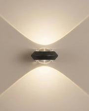 Dual Beam Orb LED Wall Light
