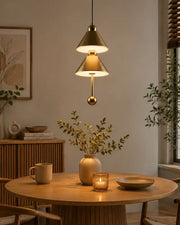 Axis Duo Cone Pendant Light - Gold