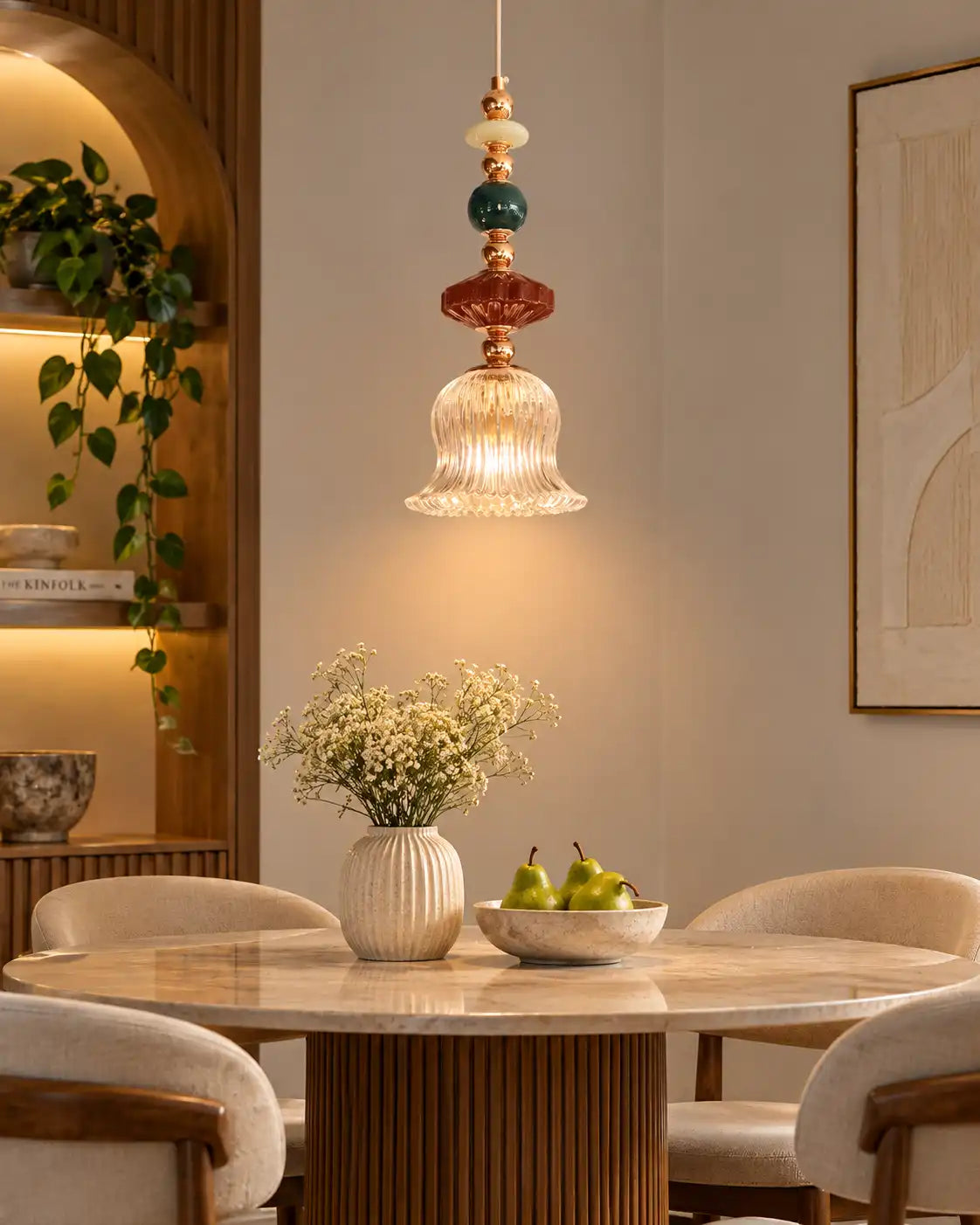 Élan Fluted Glass Pendant Light