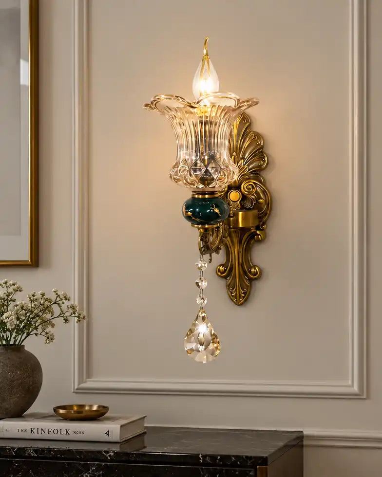 Emerald Crest Single-Arm Wall Sconce