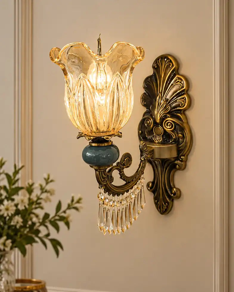 Celadon Crest Single-Arm Wall Sconce