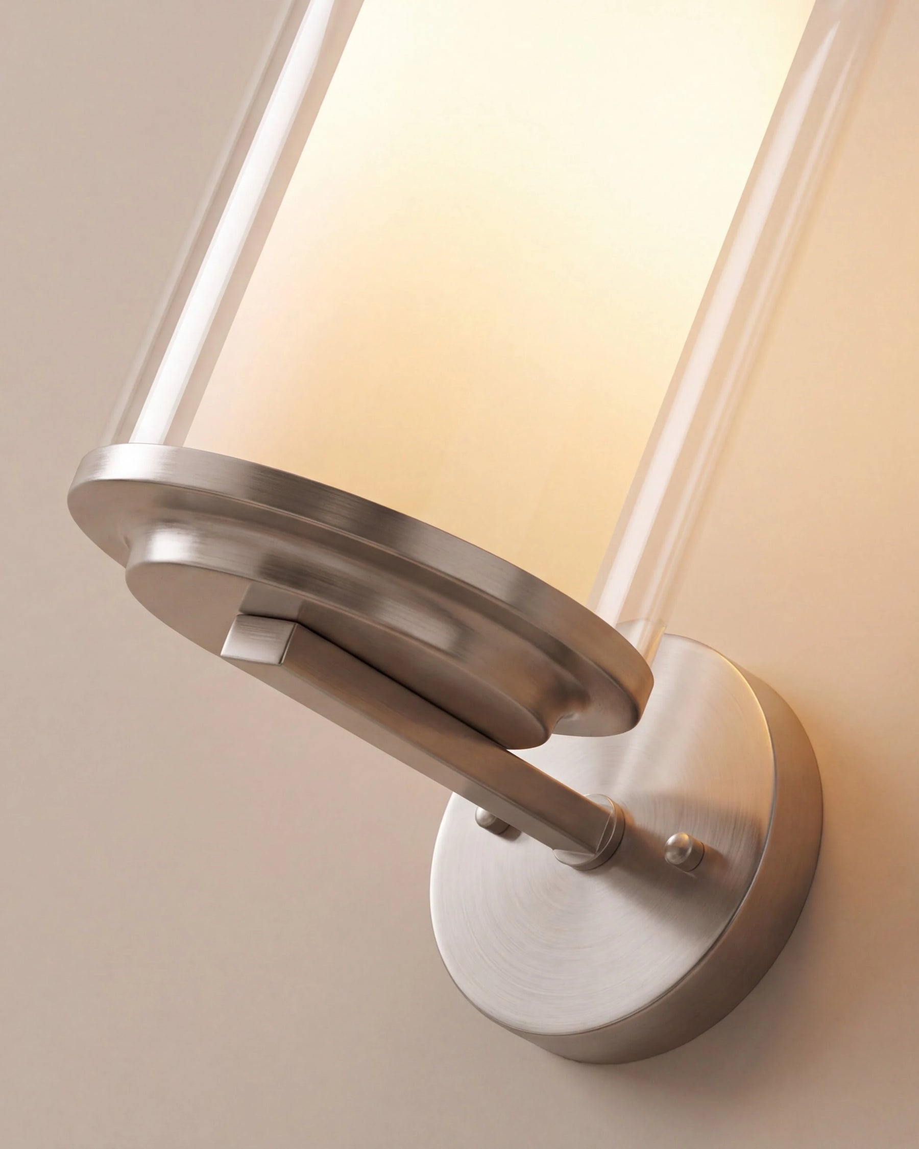 Cylinder Clear Glass Wall Light 