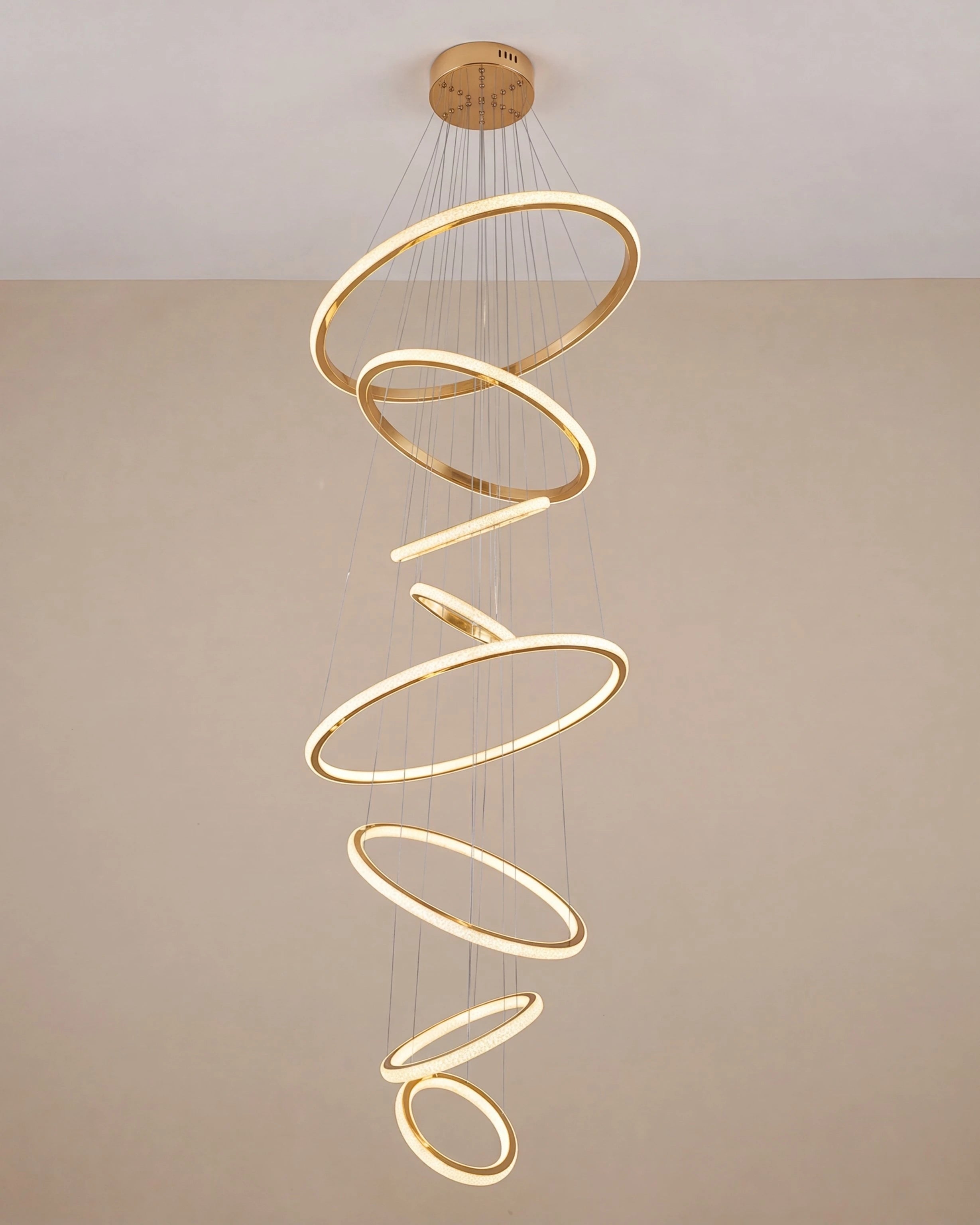 Orbit Cascade Double Height Chandelier