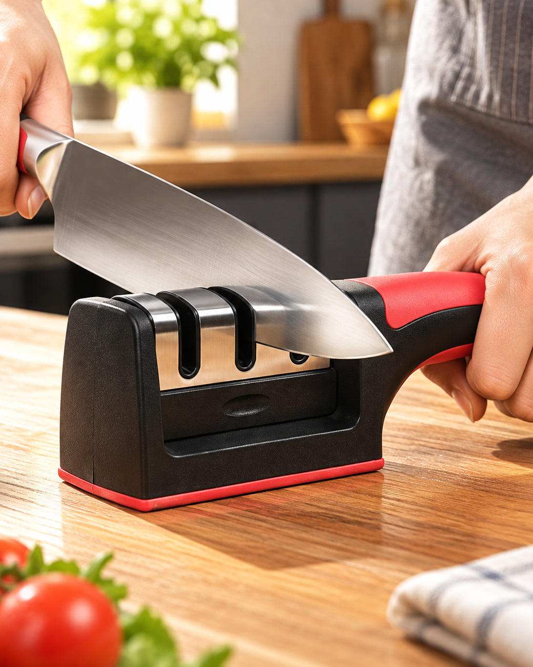 Manual Knife Sharpener Tool - 3 Stages