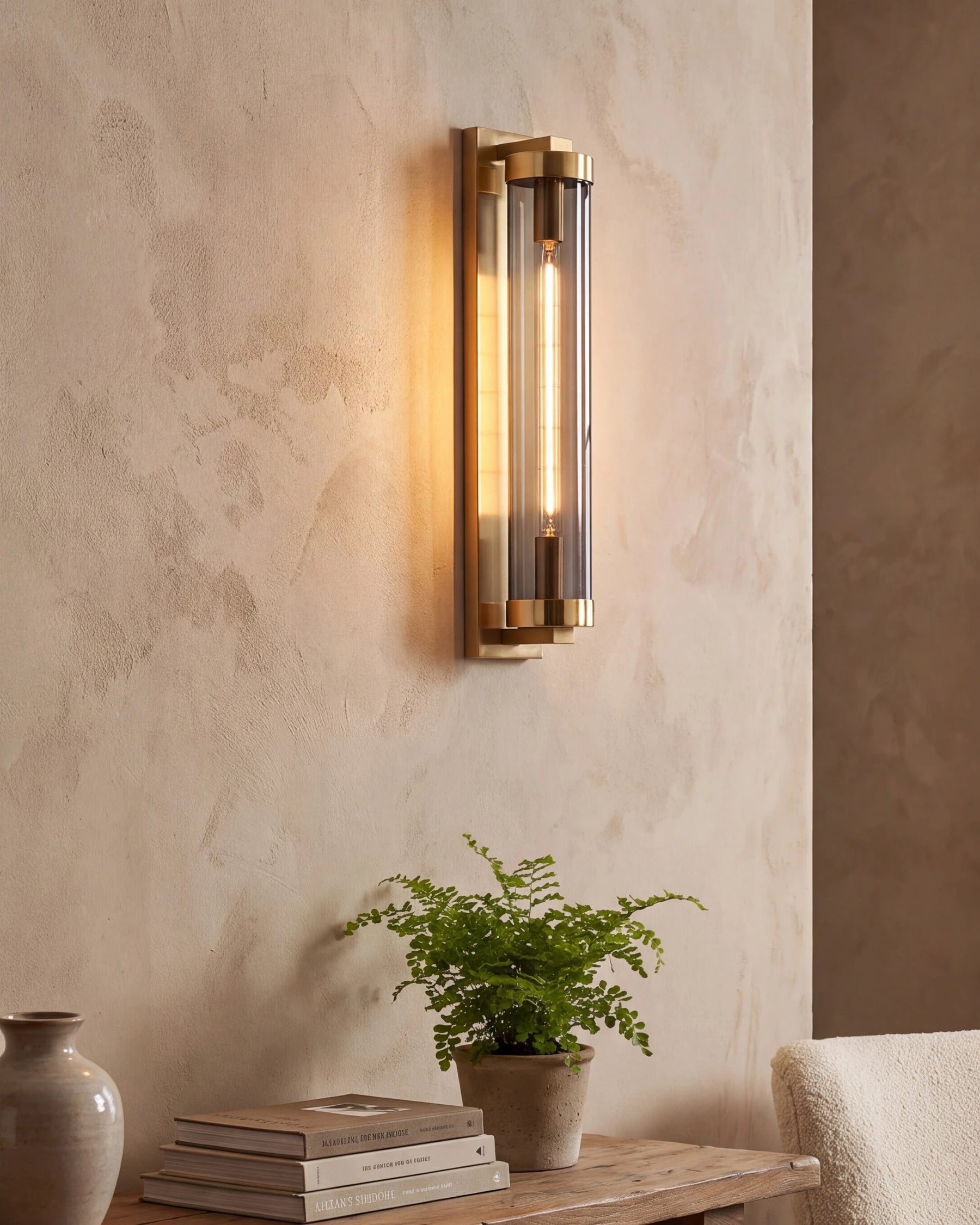 Vertical Edison Wall Sconce - Smoke 