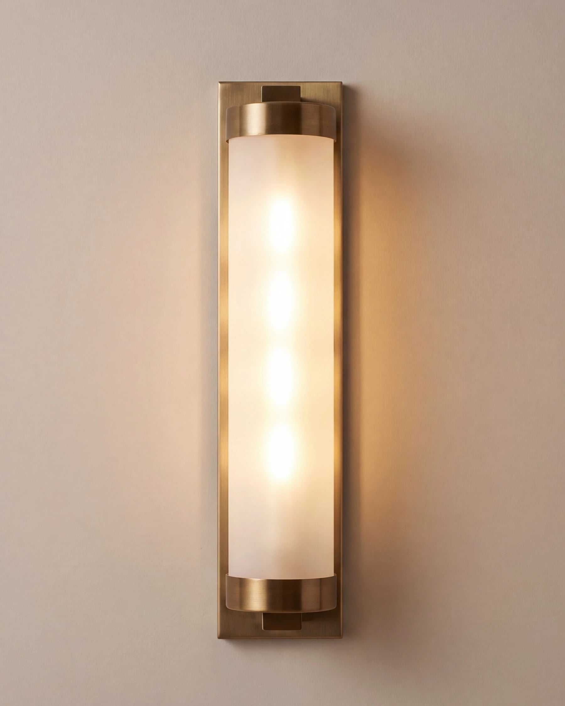 Vertical Edison Wall Sconce - White 