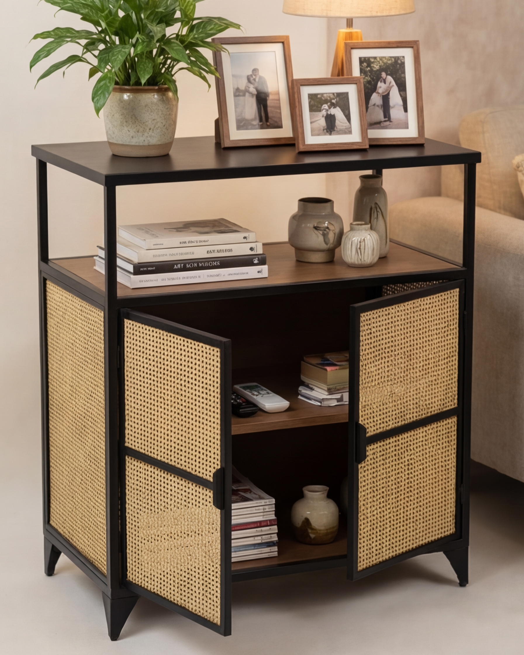 CaneCraft Modern Storage Cabinet 
