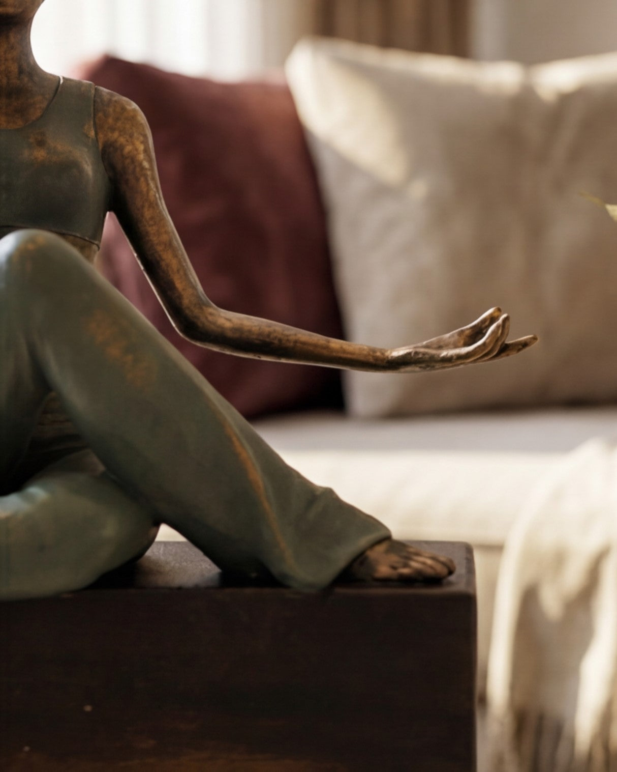 Meditative Yoga Lady Sculpture 