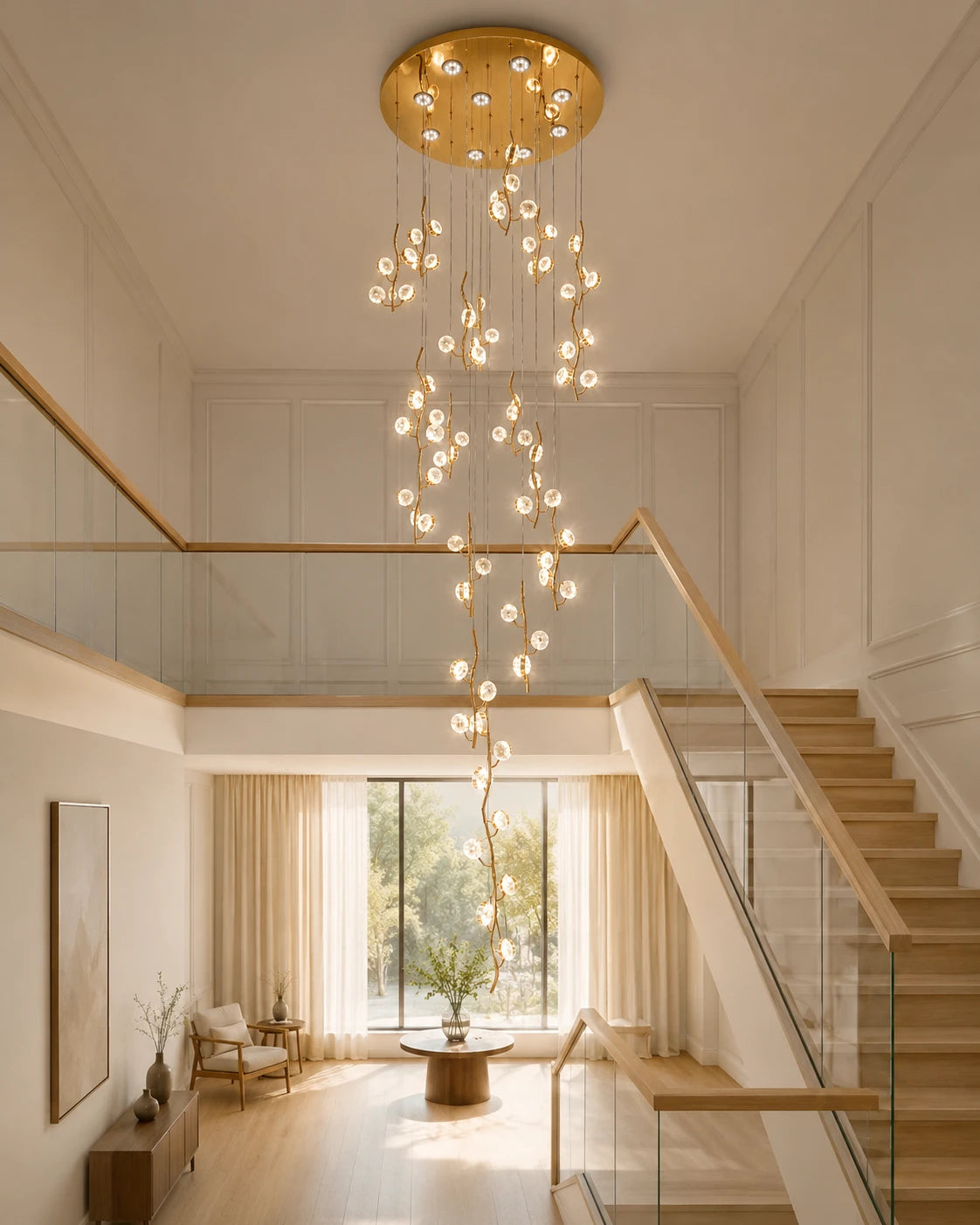 Firefly Branch Spiral Chandelier 