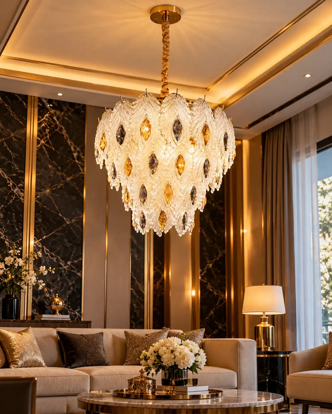 Emberleaf Crystal Chandelier