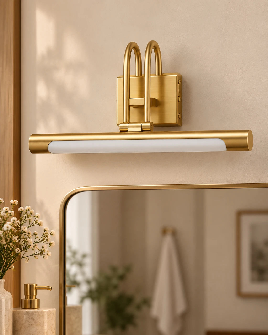 Elegant Linear LED Mirror Wall Light