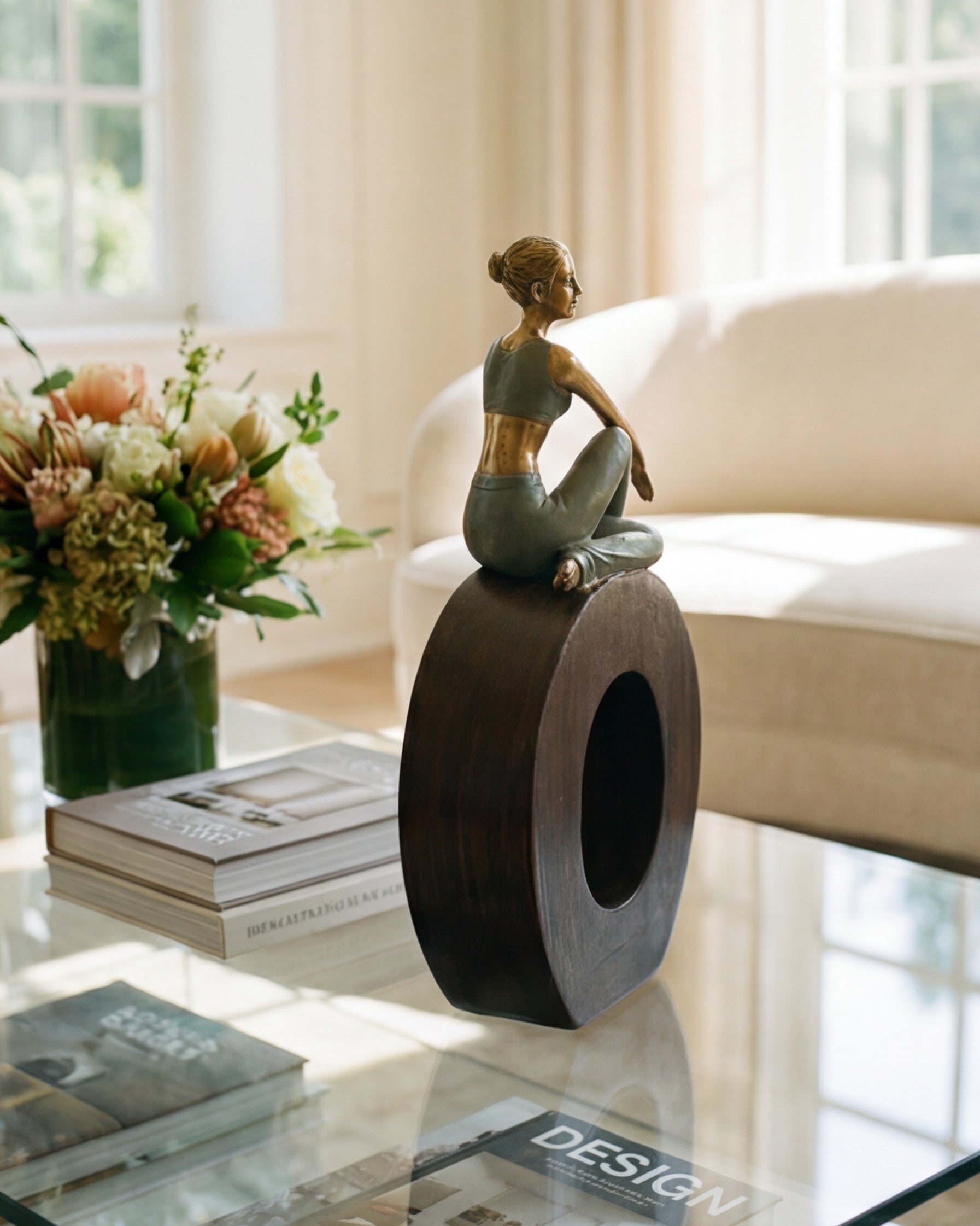 Meditative Yoga Lady Sculpture 