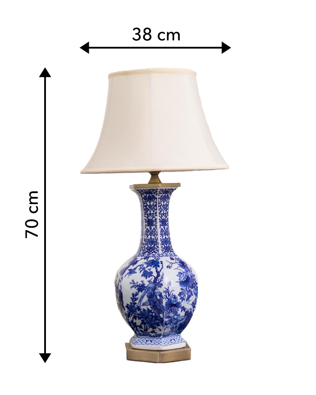 'Garlic Head' Porcelain Vase Table Lamp