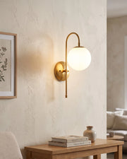 Curved Stem Wall Sconce