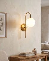Curved Stem Wall Sconce 