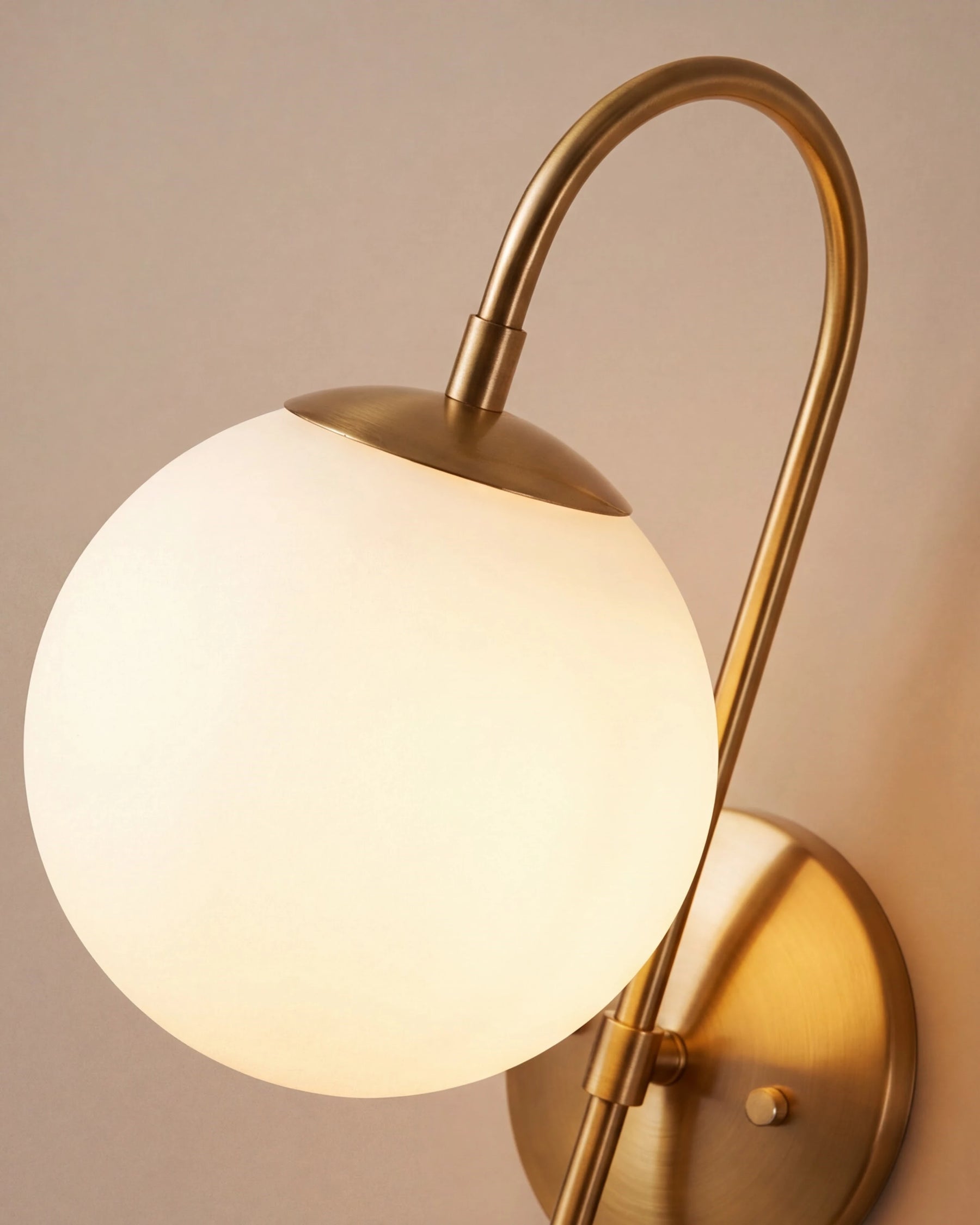 Curved Stem Wall Sconce 