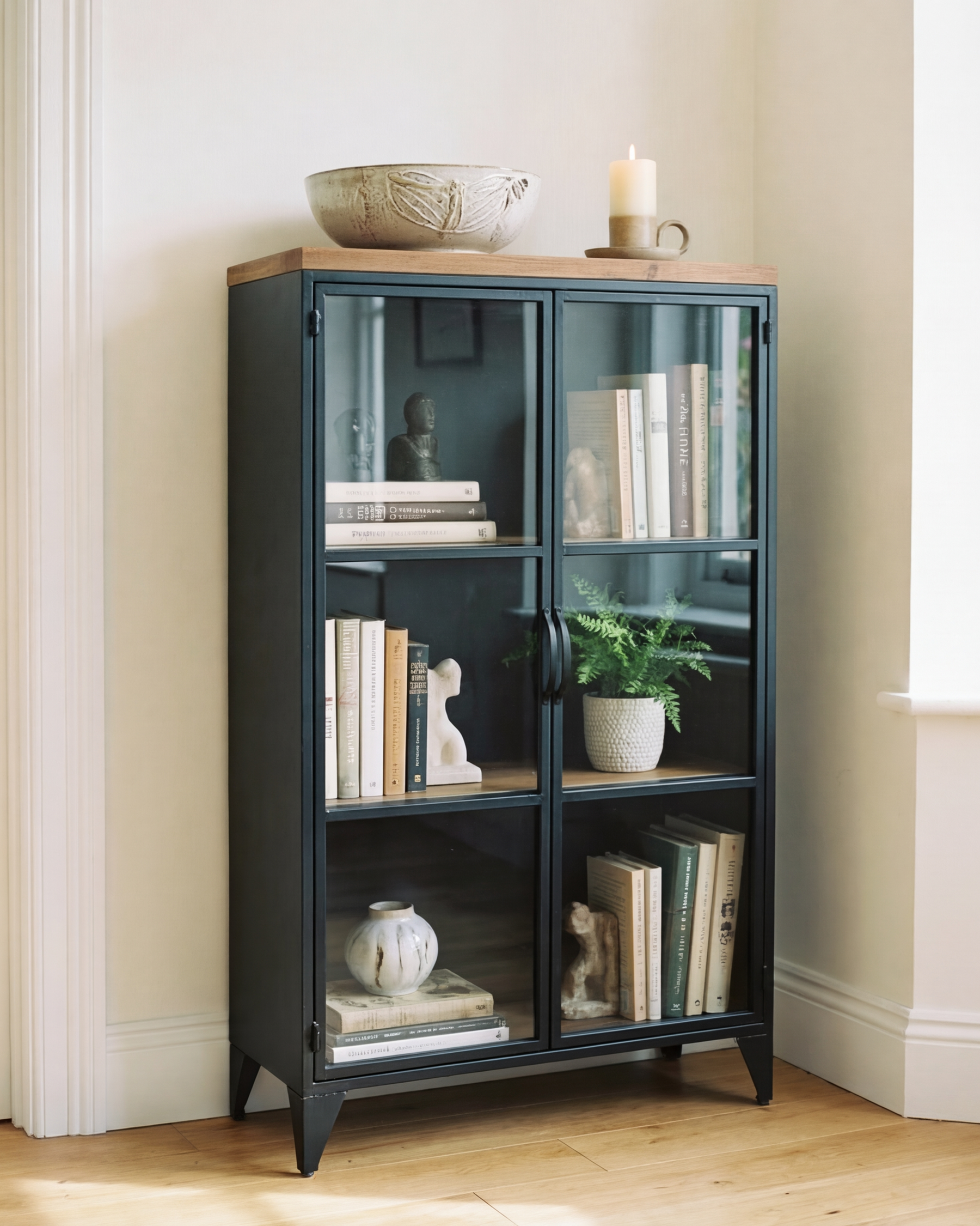 Noir Glass Display Cabinet 