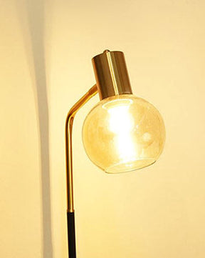 Round Golden Table Lamp