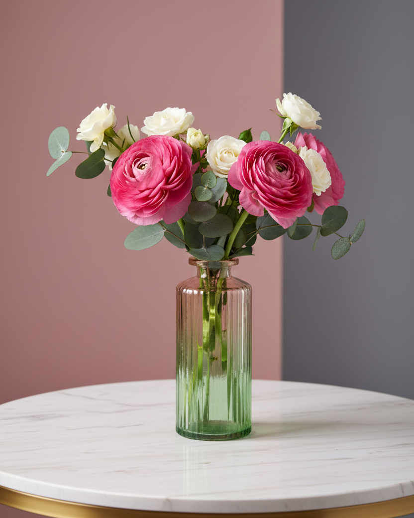 Aurora Harmony Glass Vase - Set Of 6 