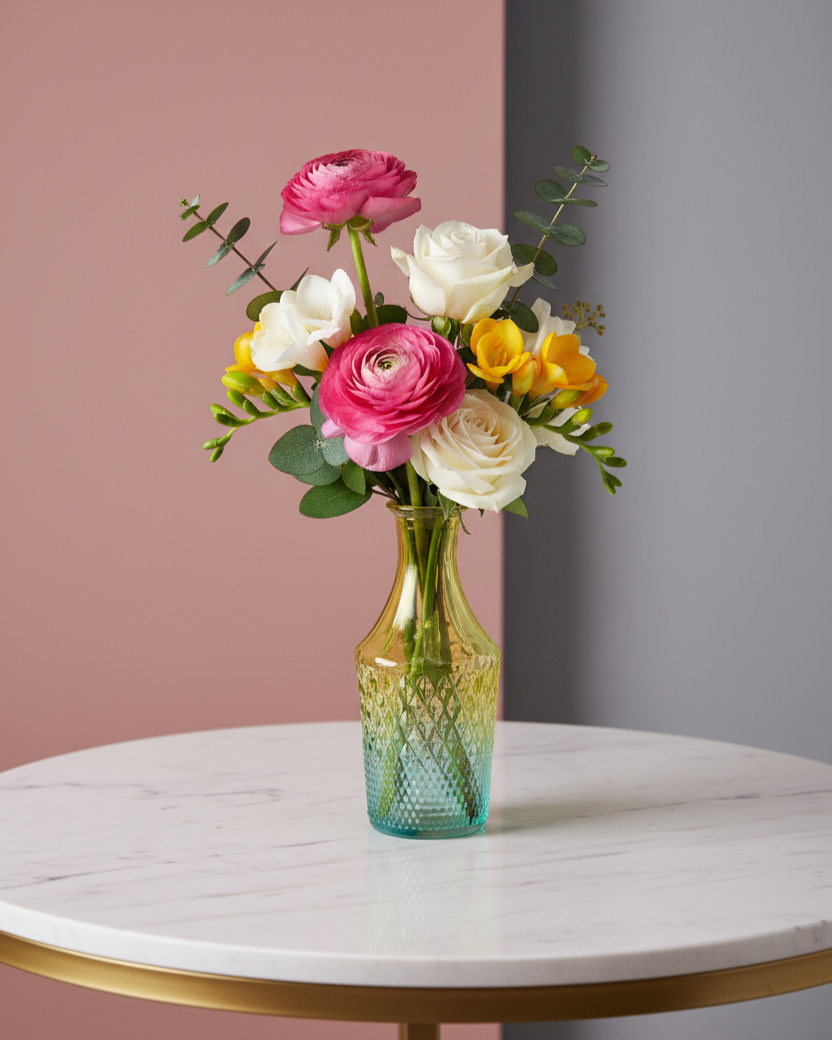 Aurora Harmony Glass Vase - Set Of 6 