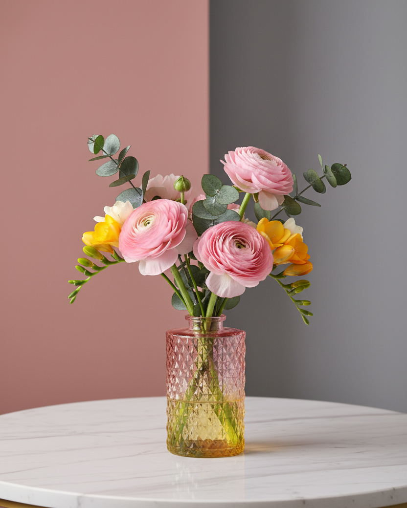 Aurora Harmony Glass Vase - Set Of 6 