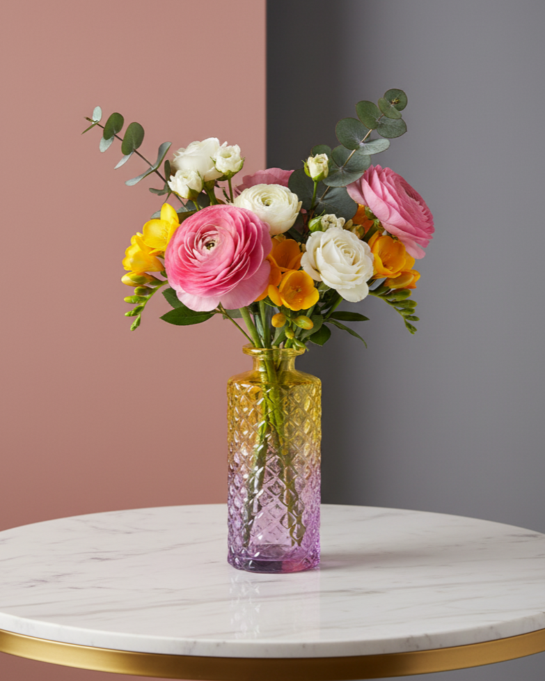 Aurora Harmony Glass Vase - Set Of 6 