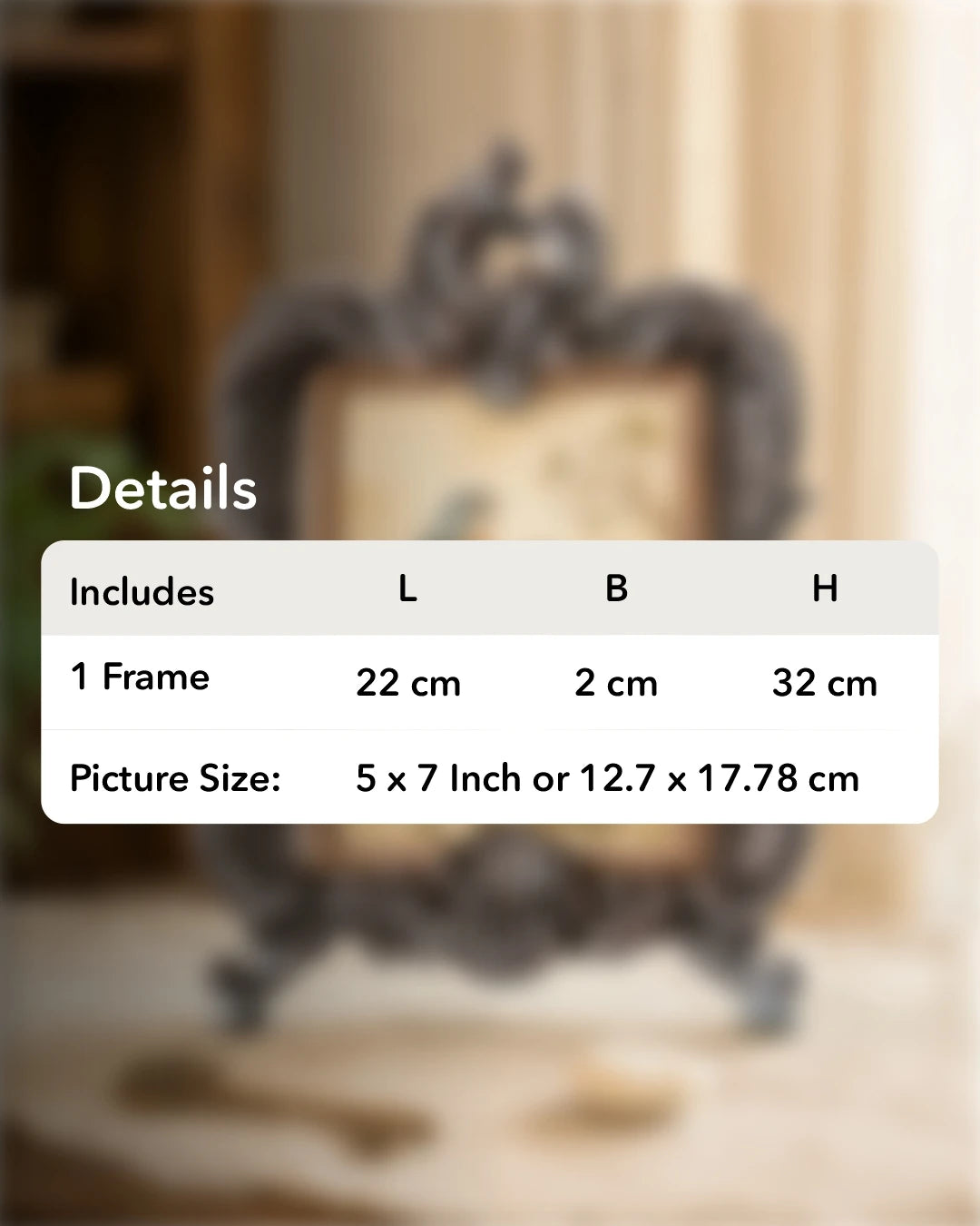 'Regality' Photo Frame - Rustic Grey 