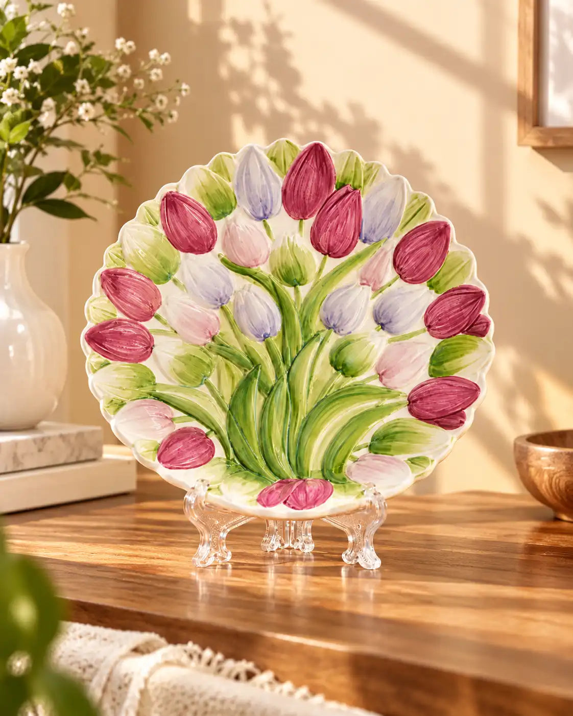 Giverny Tulip Decorative Plate