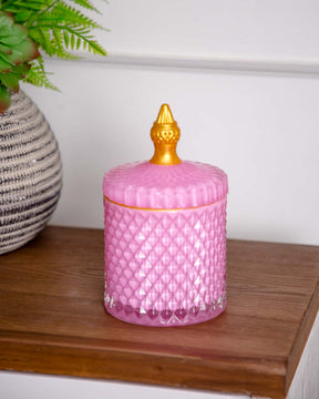 Diamond Candy Buffet Jar - Pink - The Decor Kart 