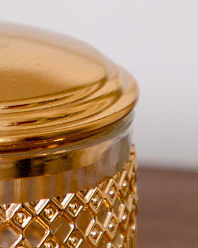 Flamingo Mouth Freshener Jar with Spoon - Golden - The Decor Kart 