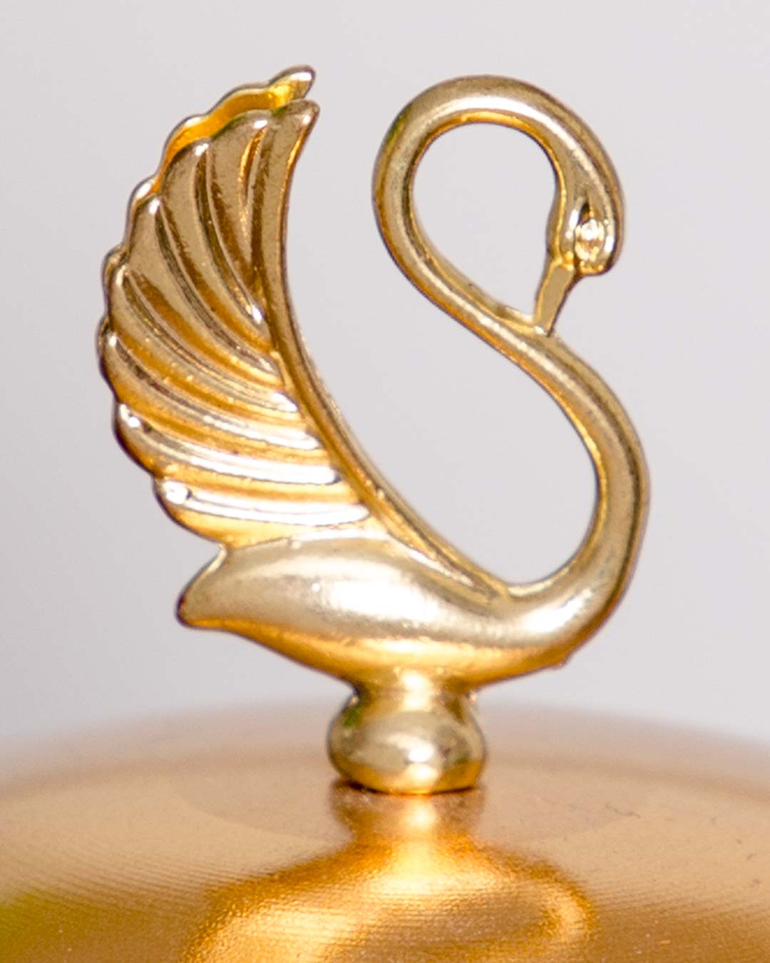 Flamingo Mouth Freshener Jar with Spoon - Golden - The Decor Kart 