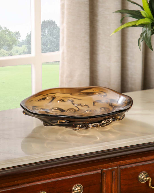 Antique Ebony Coffee Table Decorative Bowl