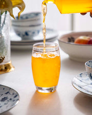 Old Fashion Egg Shape Drinking Glasses - Set of 2